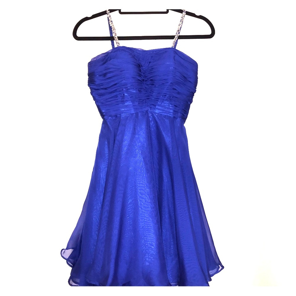 Mac Duggal Size 0 Royal Blue Cocktail Dress